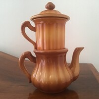 Zsolnay porcelán teás kiöntő szűrővel 25cm.