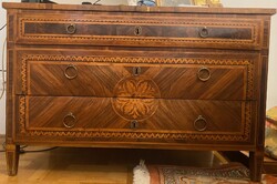 Geometric Inlay Chest of Drawers 1780–1790 Classic / Rococo
