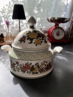 Ritka! Villeroy & Boch Summerday mintájú vintage leveses tál