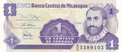 1  Centavo  Nicaragua   A képen látható Szép Új állapotban