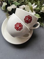 Douwe Egberts kávéházi teás vagy cappuccinos csésze párban