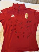 Szoboszlai Dominik autographed, signed jersey of the Hungarian football team