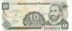 10  Centavo  Nicaragua   A képen látható Szép Új állapotban