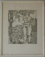 Túry Mária (1930-1992) : Nő virágokkal