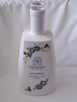Ritka, gyűjtői! Zsolnay búzavirág mintás porcelán italos palack