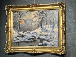 Neogrády László (1896-1962) Téli erdő