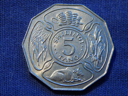Tanzánia 5 Shilingi 1972