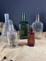 5 db retro/antik üveg eladó egyben