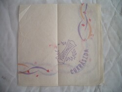 Vörösmarty confectionery shop napkin