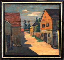 Jaksa István 1894-1982 " Kőszegi utca"Eredetiség igazolással Számlával
