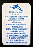 Pácza és Társai hűtőgép klíma szervíz Szeged kártyanaptár 1998