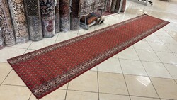4488 KIÁRUSÍTÁS  Mir mintás gyapjú perzsa futó szőnyeg 90X470CM