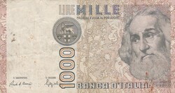 1.000  Líra 1982 Olaszország   A képen látható állapotban