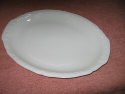 Retro porcelán dombormintás ovális tálaló tál