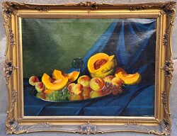 Murin Vilmos (1891-1952) : Csendélet, 80x60 cm.