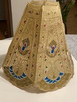 Vintage kézzel festett bőr indonéz lámpaernyő