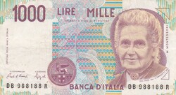 1.000  Líra 1990 Olaszország   A képen látható állapotban