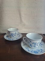 Seltmann Weiden „Doris - Bayerisch Blau” porcelán kávés duó / pár – 1990 utáni