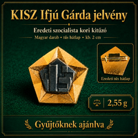 KISZ Ifjú Gárda jelvény – eredeti szocialista kori, kb. 2 cm-es kitűző