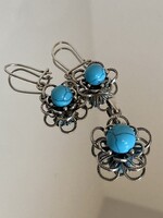 925 silver/ezüst ékszer szett, lógós fülbevaló, medál