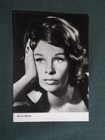 Képeslap,NDK,film,mozi,művészet,fotó,reklám kártya,Marita Böhme német színésznő,1965-