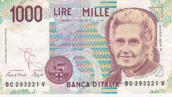 1.000  Líra 1990 Olaszország   A képen látható állapotban