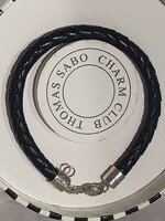 Thomas Sabo charm bőrkarkötő ezüst csattal