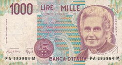 1.000  Líra 1990 Olaszország   A képen látható állapotban