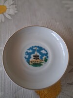 Retro Hollóházi Porcelán Miskolc Emléktányér / Avas kilátó