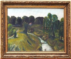 (N)  Somogyi Imre (1918-1999) : Táj patakkal