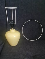 Vintage kerámia asztali lámpa / lámpatest fehér fémvázzal – DIY / Kreatív alkotói alap