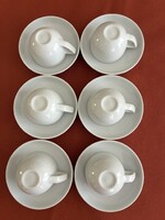 6 darabos BIANCHI porcelán kávéskészlet. Nem volt használatba véve, teljesen ép.