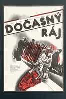 Ideiglenes paradicsom – Kovács András filmjének csehszlovák plakátja, 1982