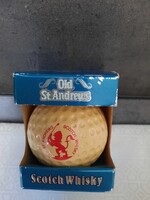 Old St. Andrews Scotch Whisky – 1982-es golfball miniatűr, Harold Hilton, eredeti dobozában