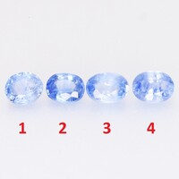 (1) 0.23ct 3.9x3.4mm Természetes Kék Ceylon Zafír, Káprázatosan Ragyogó Drágakő