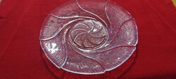 Hollóházi IVV Premium Vintage Glass Serving Platter / Cake Plate (31 cm, Selezione Shell)