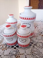 Retro Alföldi porcelán fűszertartók