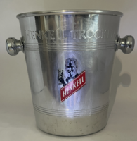 Vintage Henkell Trocken Aluminum Champagne Bucket / Ice Bucket – Original Advertising Item