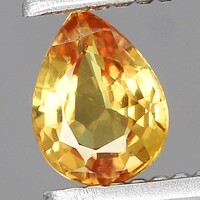 0.21ct VS 4.1x3.1mm Természetes Színváltó (Narancs)Sárga Zafír, Csodálatosan Gyönyörű Ékkő