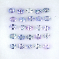 A Csodálatos Tanzanit Színei, 25db ~4x3mm-es Elképesztően Ragyogó Ékkövek
