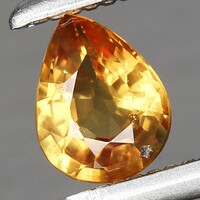 0.31ct 4.8x3.8 Természetes Színváltó Narancs Zafír, Csodálatosan Ragyogó Ékkő
