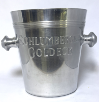 Vintage Schlumberger Goldeck Aluminum Champagne Bucket / Ice Bucket – Promotional Item