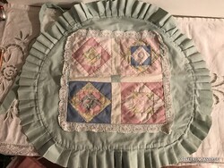 PÁRNA - USA - PATCHWORK - 56 x 49 cm  - LENVÁSZON - MINŐSÉGI