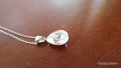 Ezüst medál swarovski kristállyal