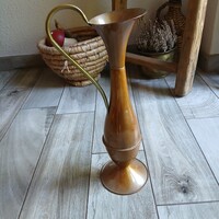 Elegáns régi nagy réz kiöntő (41 cm)