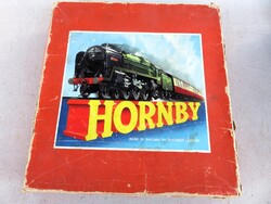 Vintage Angol Óraműves Hornby Train Vasútmodell Játék Doboza Goods Set No.20   '50-es évek