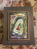 Fábián Gyöngyvér,  tűzzománc 22x17 cm