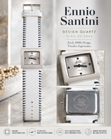 Ennio Santini Design 06-4470 quartz női karóra – Serie 03/2006, működő, retro