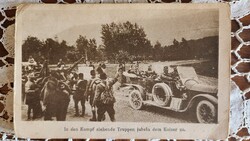 1917 FRONTRA INDULÓ KATONÁK ÉLTETIK AZ UTOLSÓ MAGYAR KIRÁLY -T IV. KÁROLY KORABELI FOTÓLAP