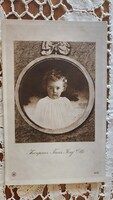 Cca 1914 UTOLSÓ MAGYAR KIRÁLY IV. KÁROLY FIA HABSBURG OTTÓ TRÓNÖRÖKÖS KORONA HERCEG KORABELI FOTÓLAP